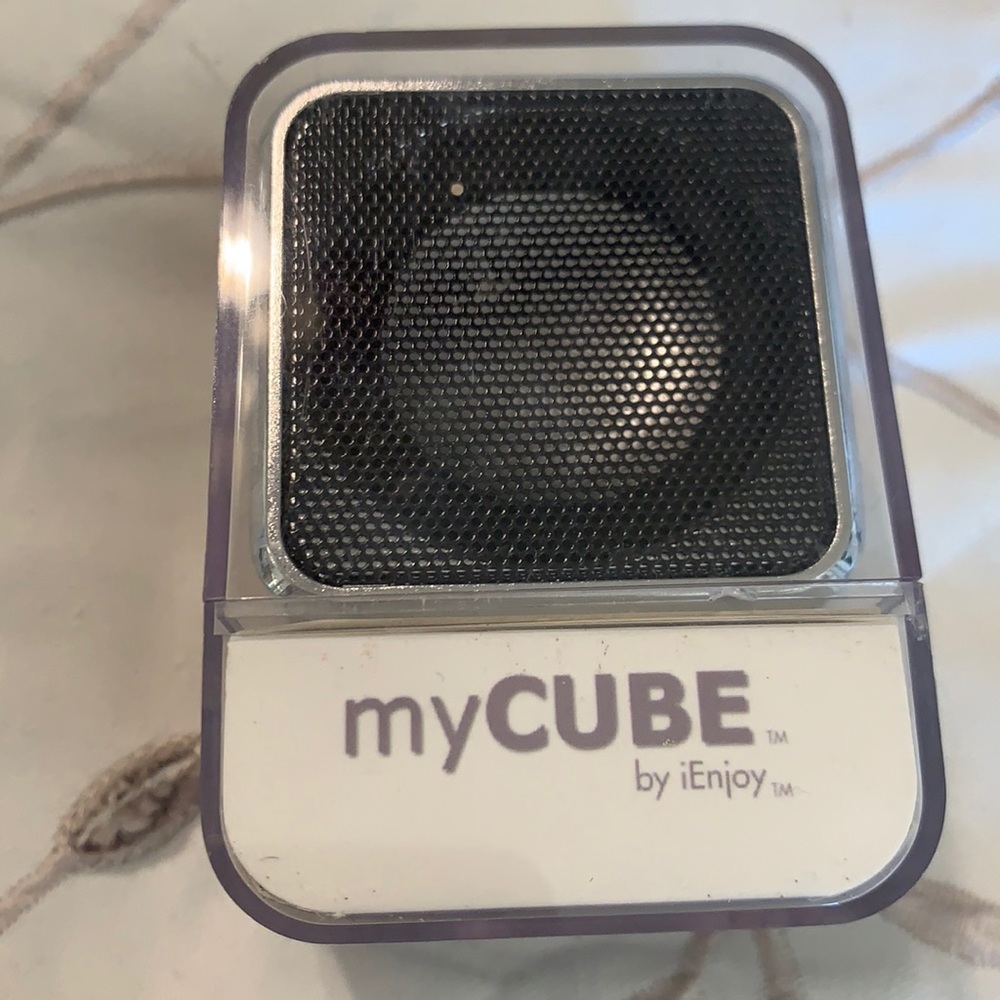 My cube mini portable speaker.